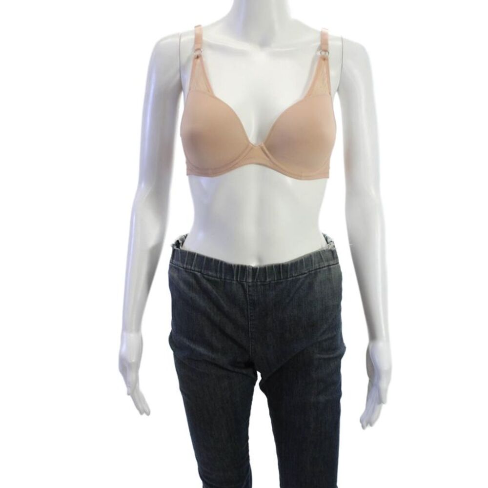 Marie Jo Womens Solid Sheer Panel NWT Bra Pink Size 30D